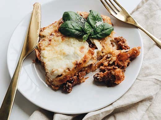 Lasagnes d'aubergines à la ricotta