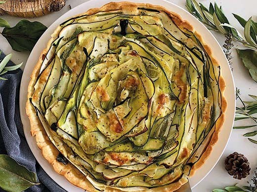 Tarte courgette et tomme de chèvre