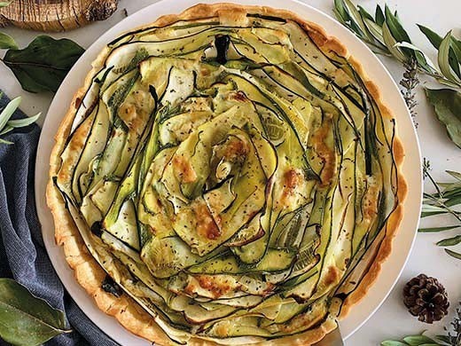 Tarte courgette et tomme de chèvre