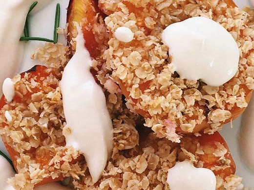 Crumble healthy aux abricots