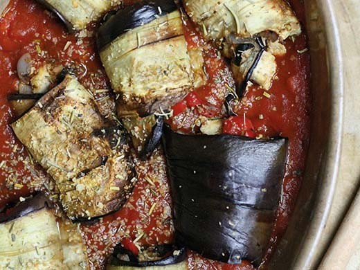 Cannellonis d'aubergines vegan