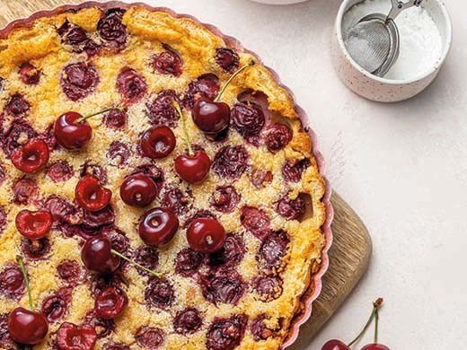 Clafoutis vegan aux cerises