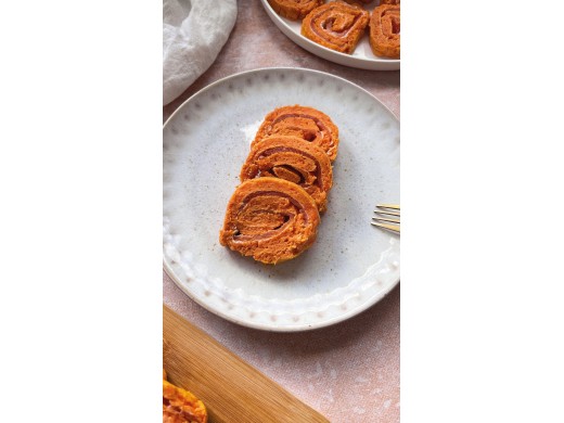 Roulé de patate douce au saumon