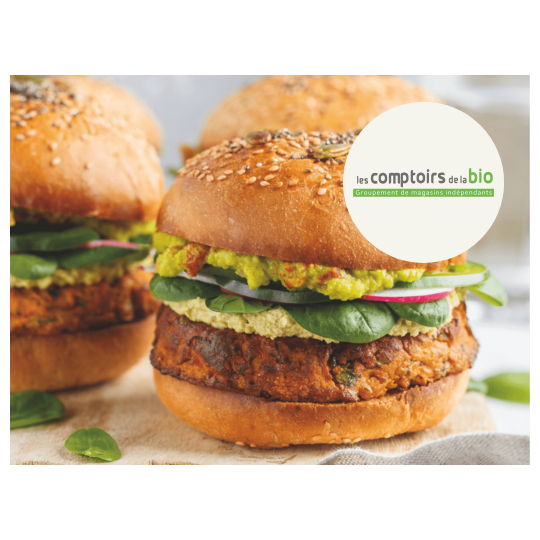 Burger végétarien, steak de soja