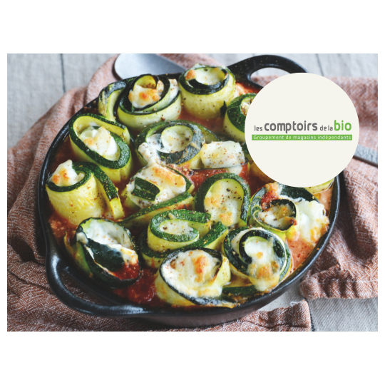 Roulés de courgettes, ricotta, mozzarella