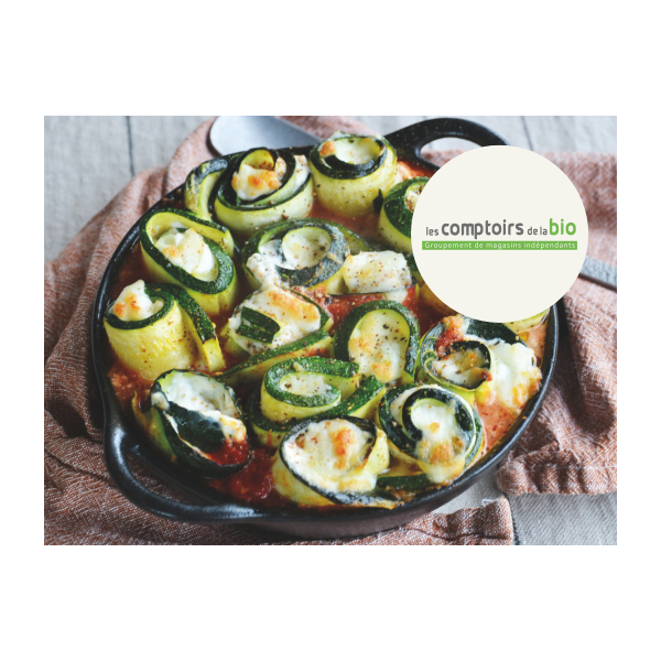 Roulés de courgettes, ricotta, mozzarella