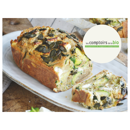 Cake courgettes, feta et menthe