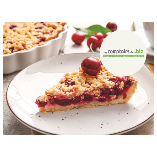 Tarte cerises-noisettes