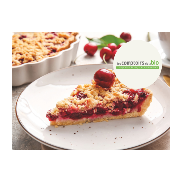 Tarte cerises-noisettes