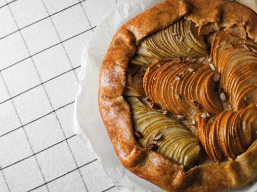 Tarte rustique pomme, poire, sans sucre