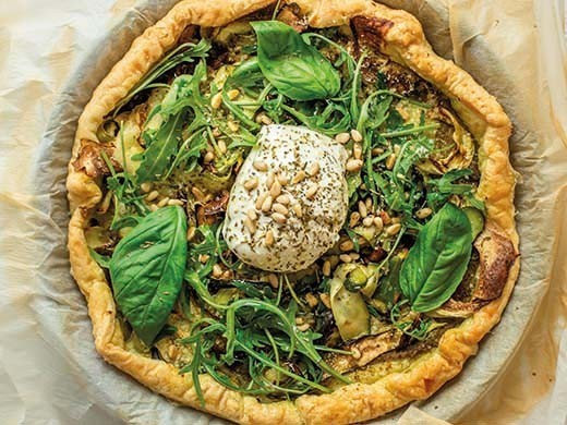 Tarte feuilletée aux courgettes