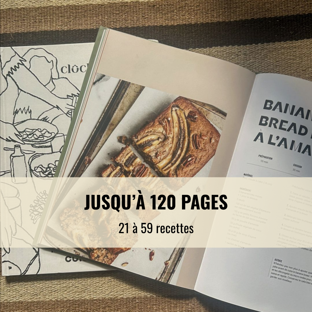 Jusqu&rsquo;&agrave; 120 pages - 21 &agrave; 59 recettes