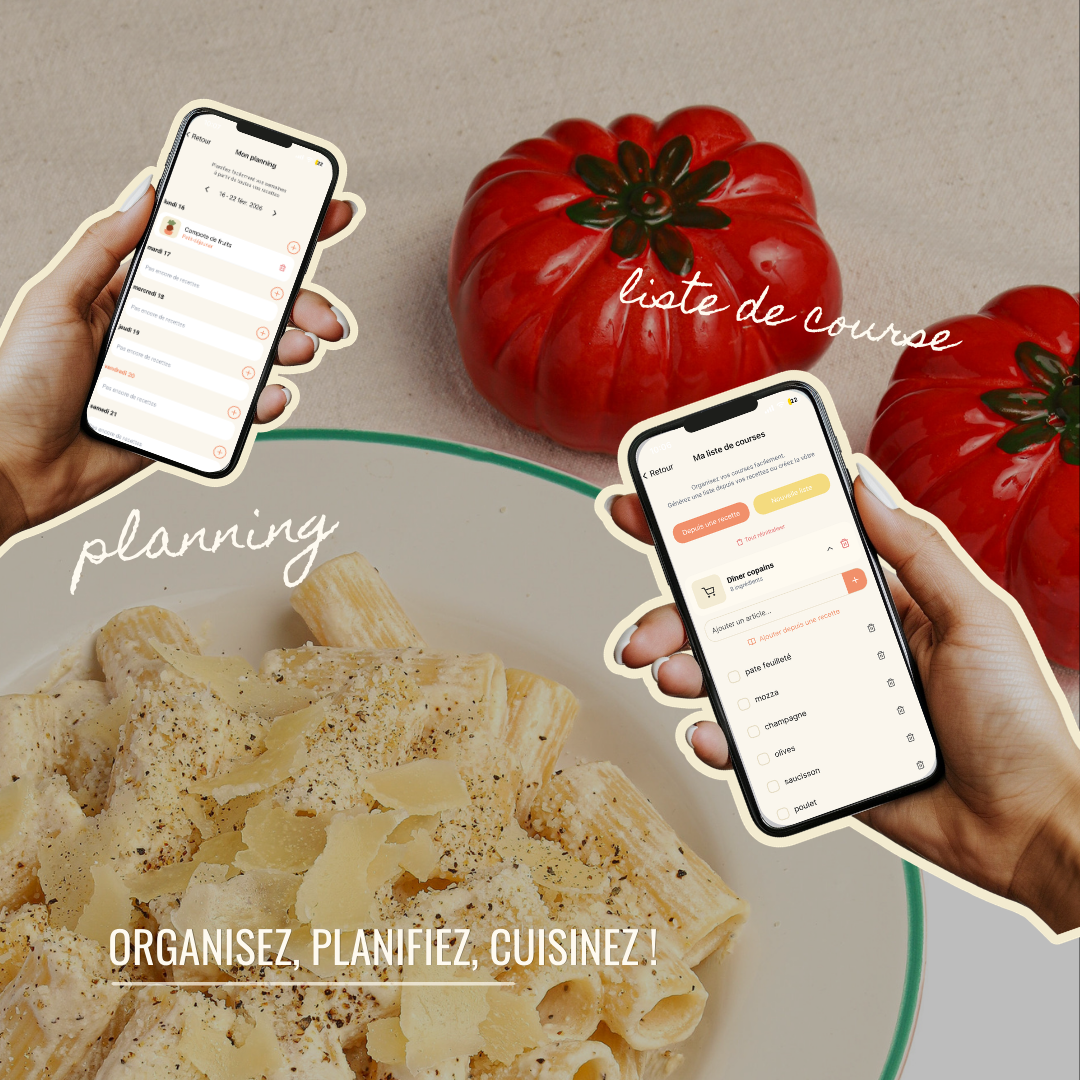Organisez, planifiez, cuisinez