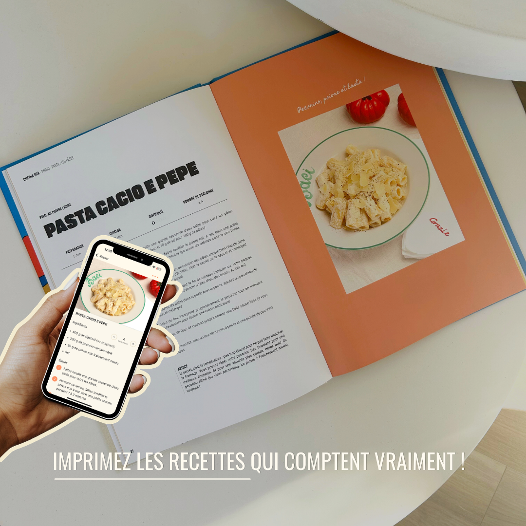 Imprimez les recettes qui comptent vraiment